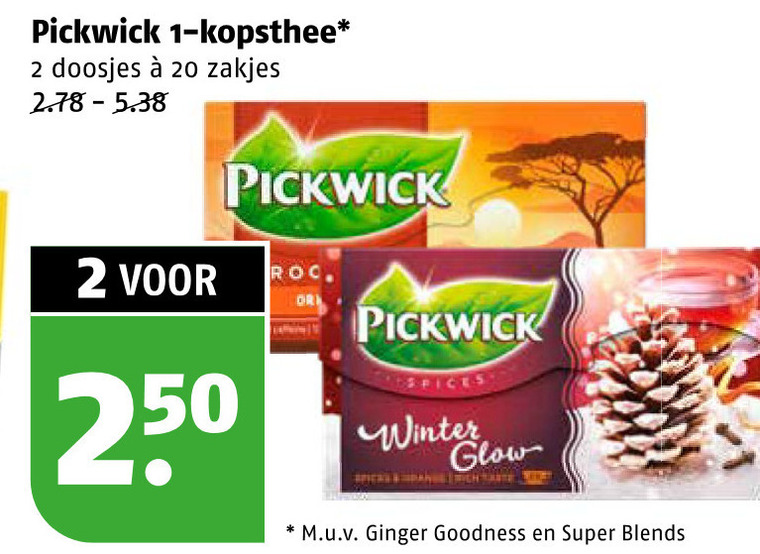 Pickwick   thee folder aanbieding bij  Poiesz - details