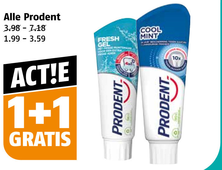 Prodent   tandpasta folder aanbieding bij  Poiesz - details