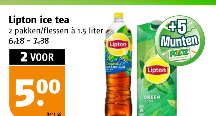 Lipton   ice tea folder aanbieding bij  Poiesz - details