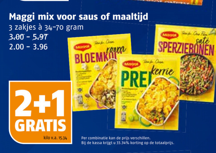 Maggi   maaltijdmix folder aanbieding bij  Poiesz - details