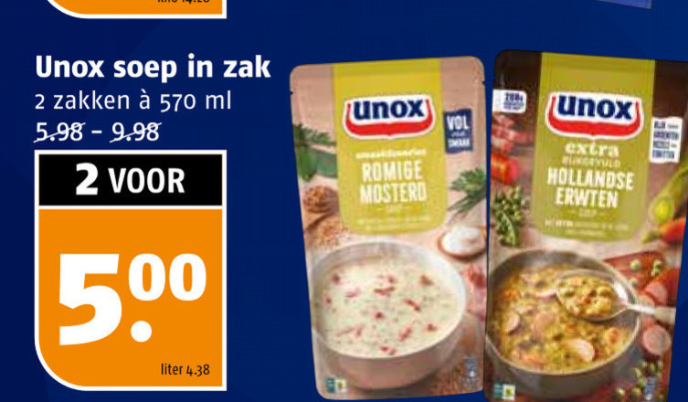 Unox   soep folder aanbieding bij  Poiesz - details