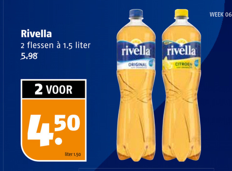 Rivella   frisdrank folder aanbieding bij  Poiesz - details