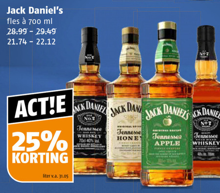 Jack Daniels   whisky folder aanbieding bij  Poiesz - details