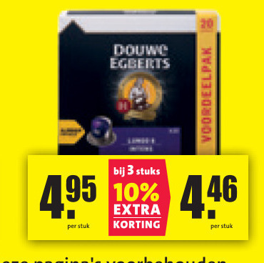 Douwe Egberts   koffiecups folder aanbieding bij  Nettorama - details