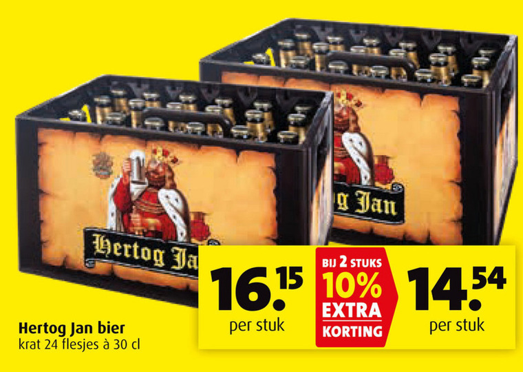 Hertog Jan   krat bier folder aanbieding bij  Boni - details