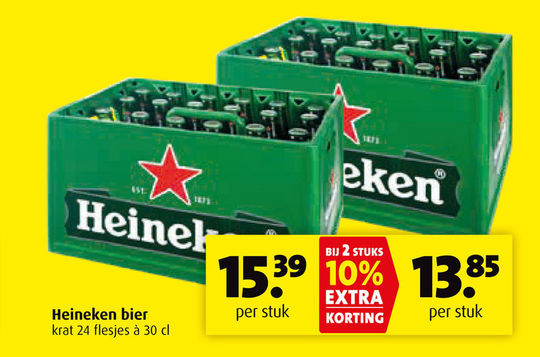 Heineken   krat bier folder aanbieding bij  Boni - details