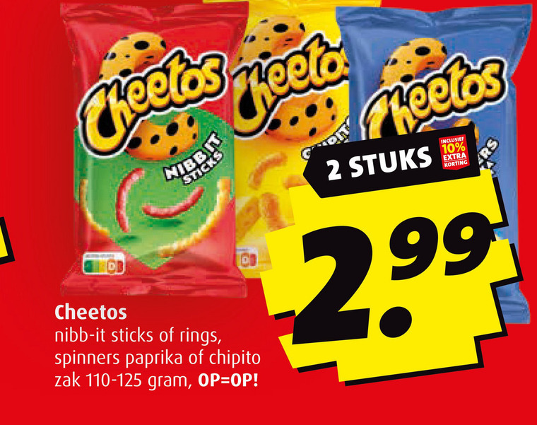 Cheetos   zoutje folder aanbieding bij  Boni - details