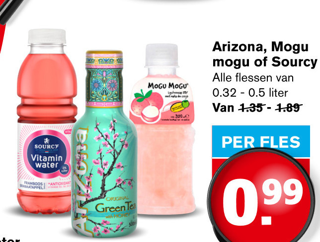 Arizona   fruitdrank, ice tea folder aanbieding bij  Hoogvliet - details