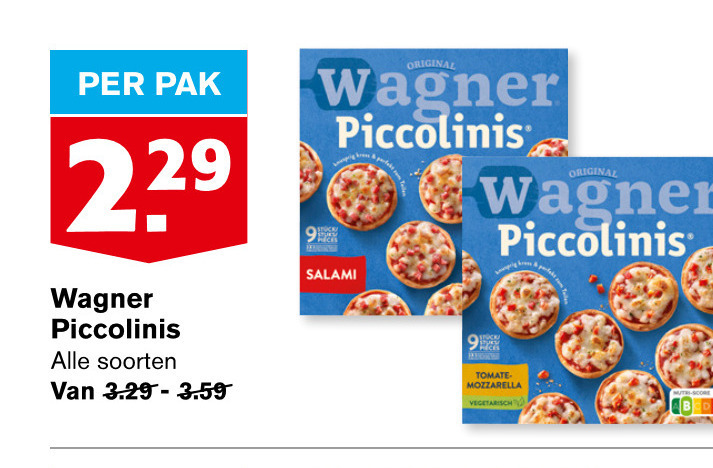 Wagner   diepvriespizza folder aanbieding bij  Hoogvliet - details