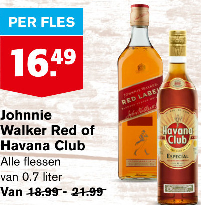 Johnnie Walker   whisky folder aanbieding bij  Hoogvliet - details