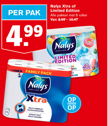 Nalys   keukenpapier folder aanbieding bij  Hoogvliet - details