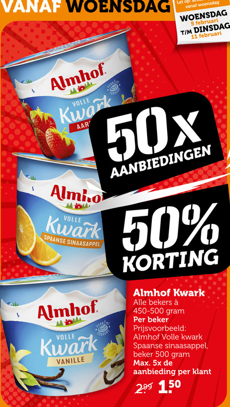 Almhof   kwark folder aanbieding bij  Coop - details