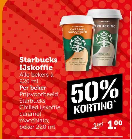 Starbucks   ijskoffie folder aanbieding bij  Coop - details