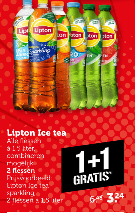 Lipton   ice tea folder aanbieding bij  Coop - details