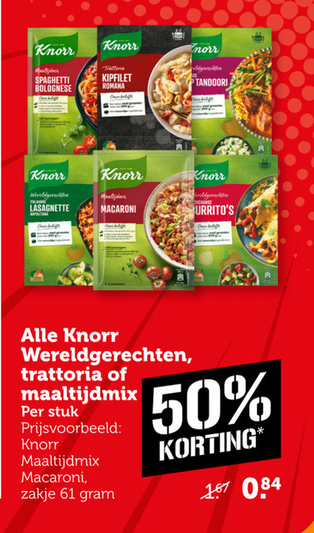 Knorr   maaltijdmix folder aanbieding bij  Coop - details