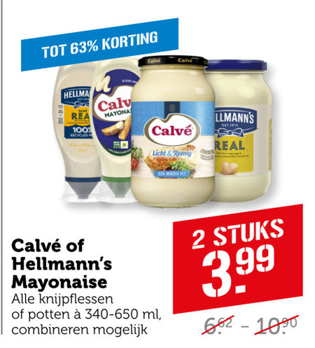 Hellmans   mayonaise folder aanbieding bij  Coop - details