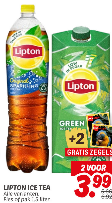 Lipton   ice tea folder aanbieding bij  Dekamarkt - details