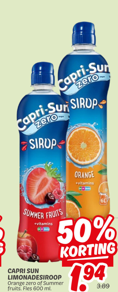 Capri-Sun   limonadesiroop folder aanbieding bij  Dekamarkt - details