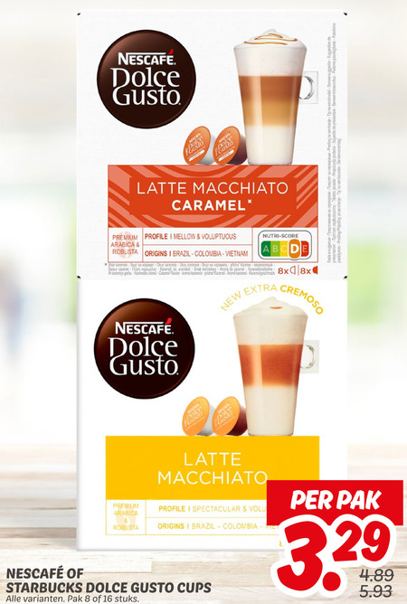 Nescafe   dolce gusto capsules folder aanbieding bij  Dekamarkt - details