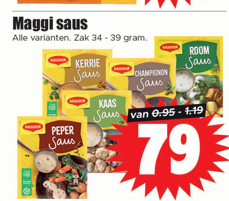 Maggi   saus folder aanbieding bij  Dirk - details