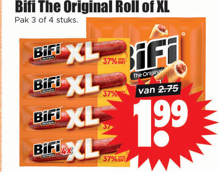 Bifi   bierworstjes folder aanbieding bij  Dirk - details