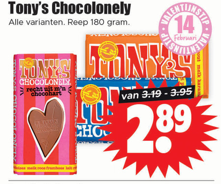 Tony Chocolony   chocolade folder aanbieding bij  Dirk - details