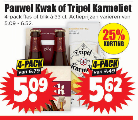 Pauwel Kwak   speciaalbier folder aanbieding bij  Dirk - details