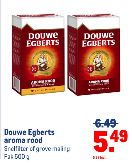 Douwe Egberts   koffie folder aanbieding bij  Makro - details