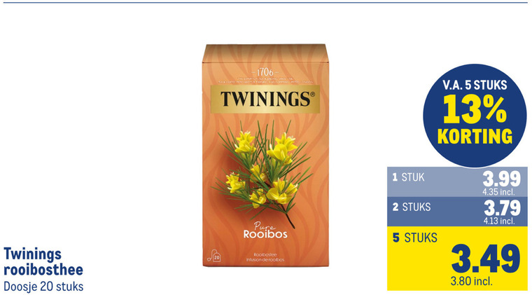 Twinings   thee folder aanbieding bij  Makro - details