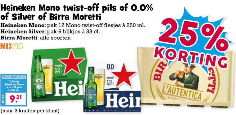 Heineken   blikje bier, flesje bier folder aanbieding bij  Boons Markt - details