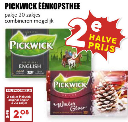 Pickwick   thee folder aanbieding bij  MCD Supermarkt Basis - details