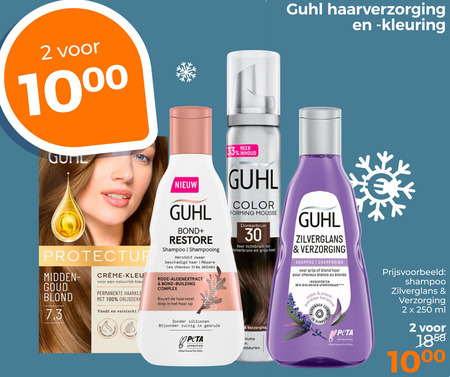 Guhl   haarverzorging, haarkleuring folder aanbieding bij  Trekpleister - details