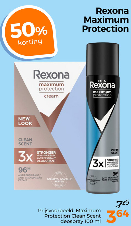 Rexona   deodorant folder aanbieding bij  Trekpleister - details