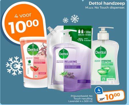 Dettol   handzeep folder aanbieding bij  Trekpleister - details