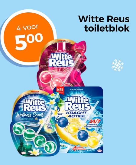 Witte Reus   toiletblok folder aanbieding bij  Trekpleister - details