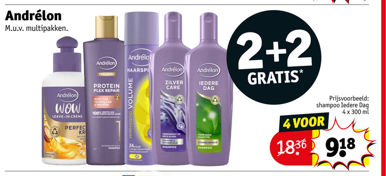 Andrelon   shampoo folder aanbieding bij  Kruidvat - details