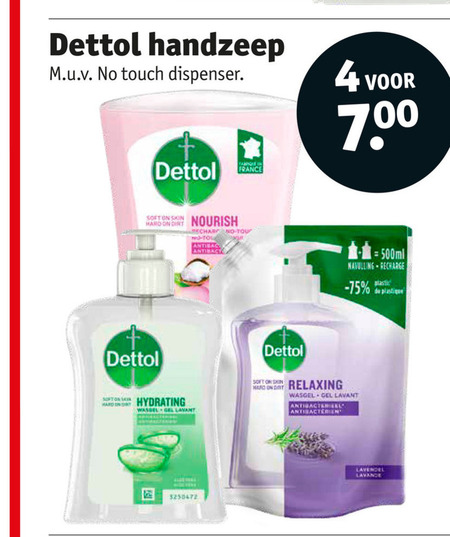 Dettol   handzeep folder aanbieding bij  Kruidvat - details