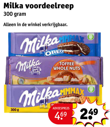 Milka   chocolade folder aanbieding bij  Kruidvat - details