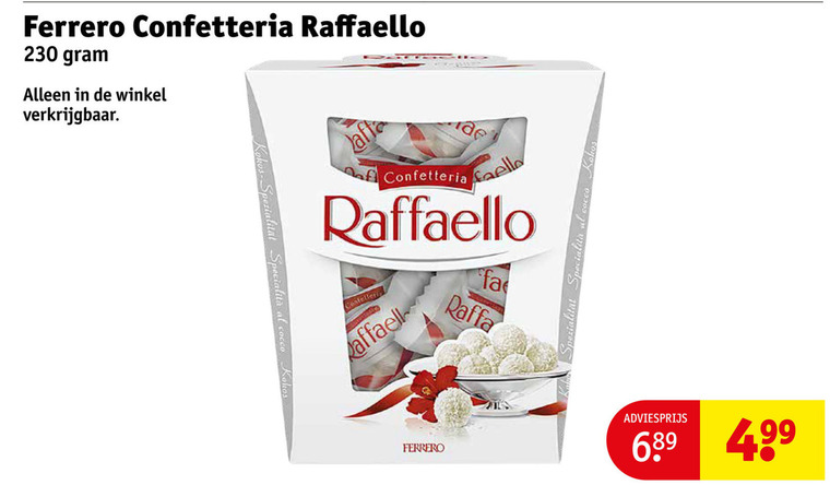 Rafaello   chocolade folder aanbieding bij  Kruidvat - details