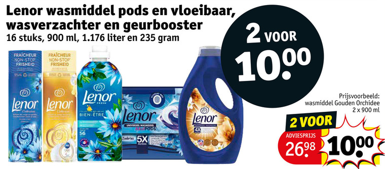 Lenor   wasverzachter, wasmiddel folder aanbieding bij  Kruidvat - details