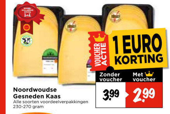 Noordwoudse   kaasplakken folder aanbieding bij  Vomar - details