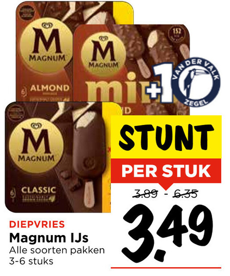 Magnum   ijslollies folder aanbieding bij  Vomar - details