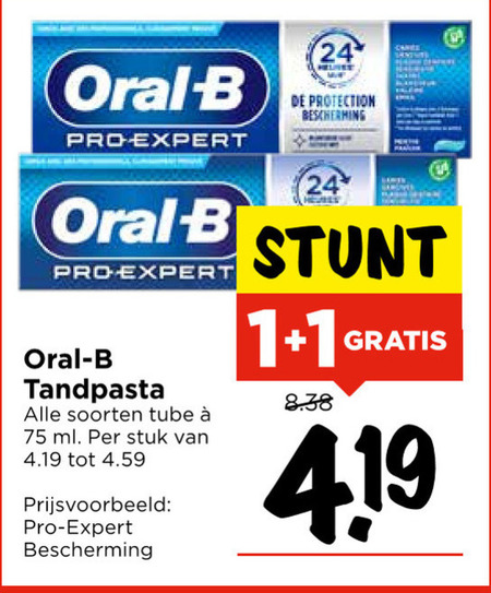 Oral-B   tandpasta folder aanbieding bij  Vomar - details