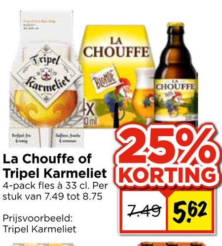 La Chouffe   speciaalbier folder aanbieding bij  Vomar - details