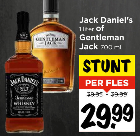 Jack Daniels   whisky folder aanbieding bij  Vomar - details