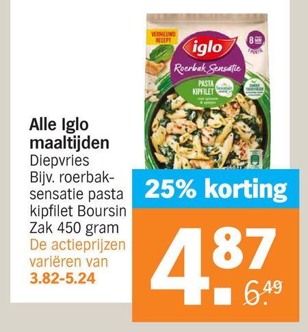 Iglo   diepvriesmaaltijd folder aanbieding bij  Albert Heijn - details