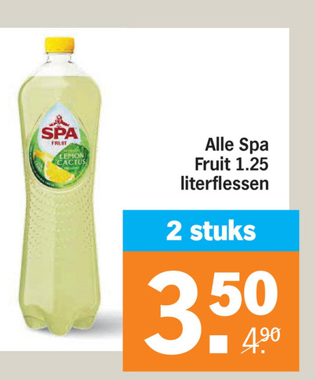 Spa en Fruit   fruitdrank folder aanbieding bij  Albert Heijn - details