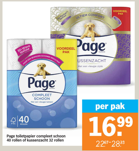 Page   toiletpapier folder aanbieding bij  Albert Heijn - details