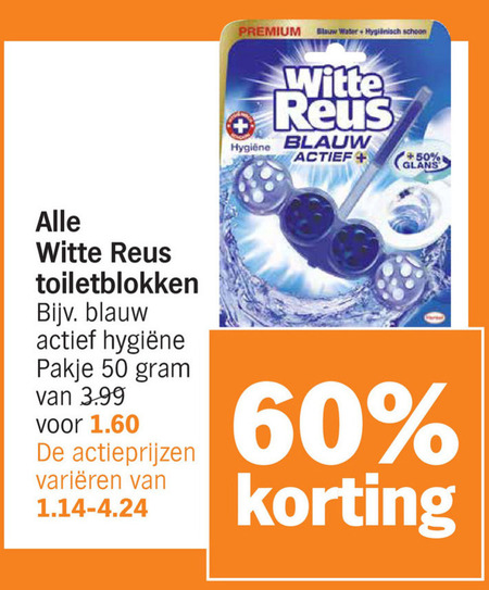 Witte Reus   toiletblok folder aanbieding bij  Albert Heijn - details