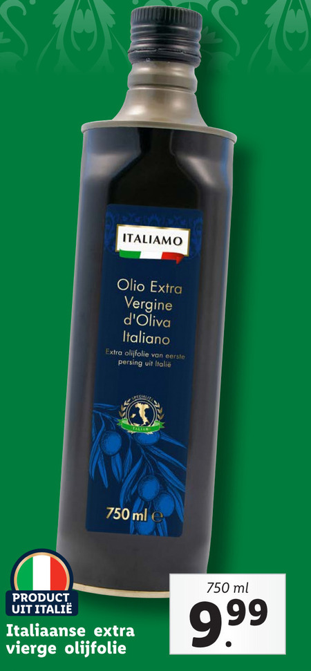 Italiamo   olijfolie folder aanbieding bij  Lidl - details